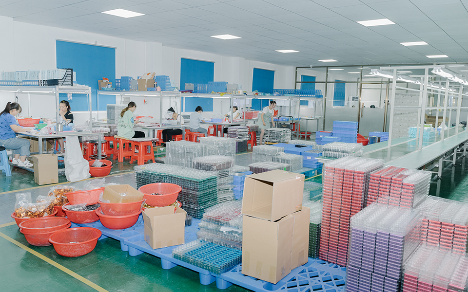 Product inspection room on the second floor