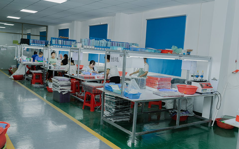 Product inspection room on the second floor